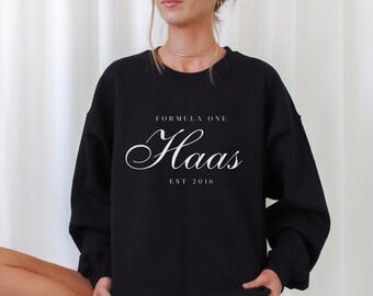 Haas Sweatshirt Formule 1 Crewneck Haas Gift F1 Gift Racing Geïnspireerd Shirt Grand Prix Kleding Esthetisch Racing Shirt