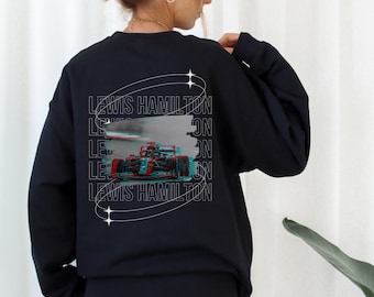 Lewis Hamilton Sweatshirt Formula One Crewneck Lewis Hamilton Gift F1 Gift Racing Inspired Shirt Grand Prix Clothing Aesthetic Racing Shirt