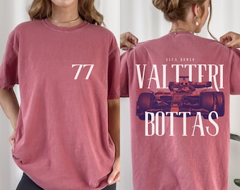 Comfort Color Valtteri Bottas Tshirt Formula One Tee Valtteri Bottas Gift F1 Gift Racing Inspired Shirt Aesthetic Racing Clothing