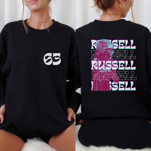 George Russell Sweatshirt Formel 1 Crewneck George Russell Geschenk F1 Geschenk Racing inspiriert Shirt Grand-Prix-Kleidung Ästhetisches Racing Shirt