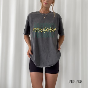 Comfort Color Fernando Alonso Tshirt Formula One Tee Fernando Alonso Gift F1 Gift Racing Inspired Shirt Aesthetic Racing Clothing