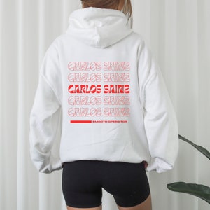 Carlos Sainz Hoodie Formula One Sweatshirt Carlos Sainz Gift F1 Gift Racing Inspired Shirt Grand Prix Clothing Aesthetic Racing Hoodie