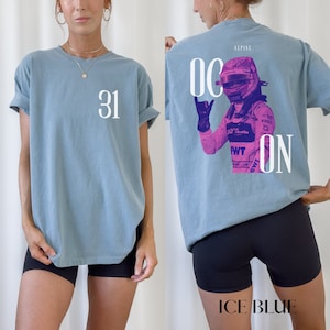 Comfort Color Esteban Ocon Tshirt Formula One Tee Esteban Ocon Gift F1 Gift Racing Inspired Shirt Aesthetic Racing Clothing