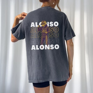 Comfort Color Fernando Alonso Tshirt Formula One Tee Fernando Alonso Gift F1 Gift Racing Inspired Shirt Aesthetic Racing Clothing