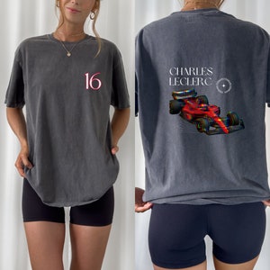 Comfort Color Charles Leclerc Tshirt Formula One Tee Charles Leclerc Gift F1 Gift Racing Inspired Shirt Aesthetic Racing Clothing