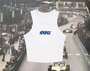 Carlos Sainz Tank Top Formula One Shirt Carlos Sainz Gift F1 Gift Racing Inspired Tank Aesthetic Racing Clothing