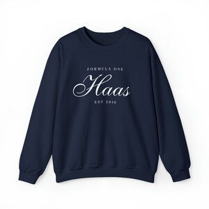 Haas Sweatshirt Formula One Crewneck Haas Gift F1 Gift Racing Inspired Shirt Grand Prix Clothing Aesthetic Racing Shirt image 6
