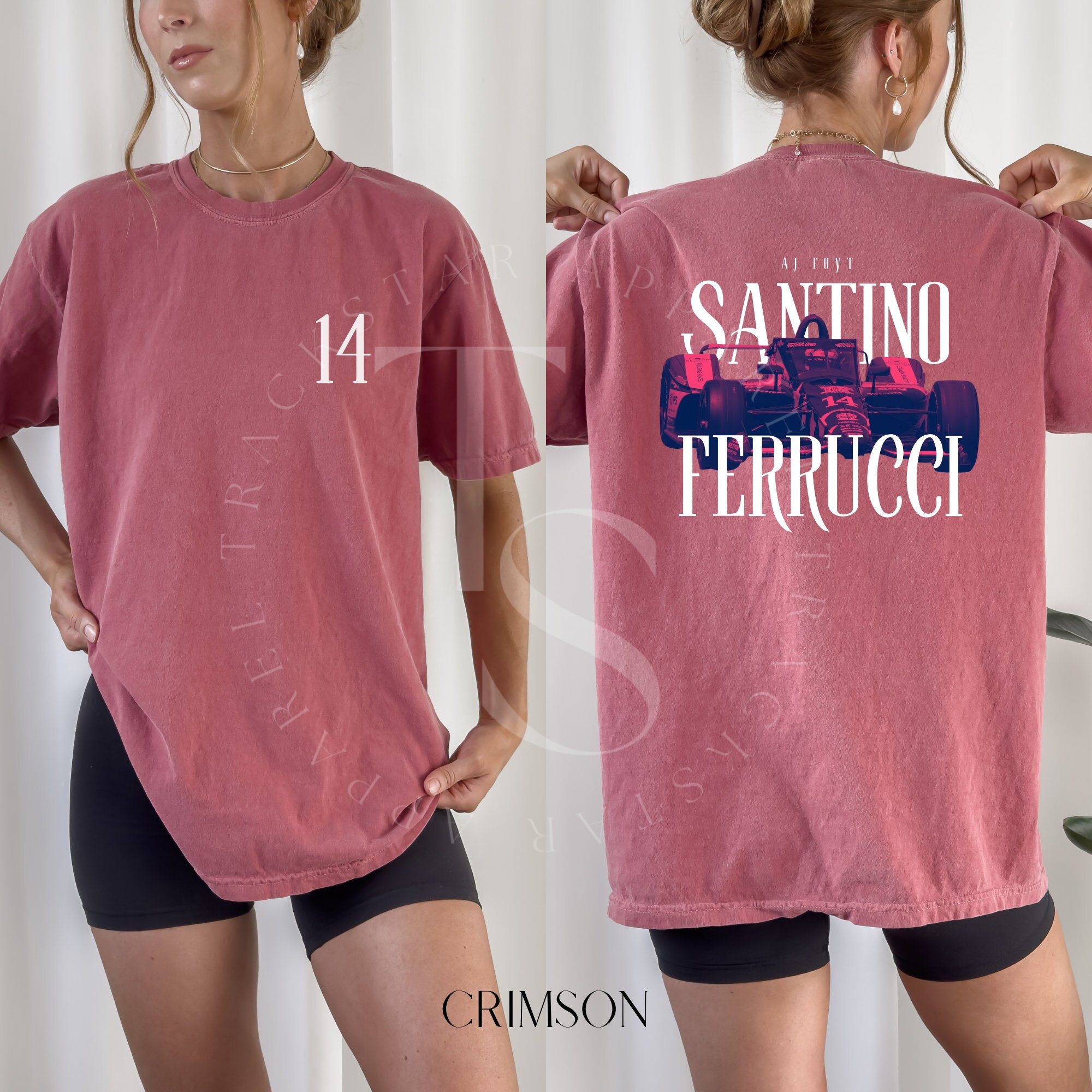 Comfort Color Santino Ferrucci camiseta Indycar Tee Santino Ferrucci regalo Indycar regalo Racing inspirado camisa estetica Racing ropa Etsy Espana