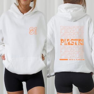 Oscar Piastri Hoodie Formula One Sweatshirt Oscar Piastri Gift F1 Gift Racing Inspired Shirt Grand Prix Clothing Aesthetic Racing Hoodie
