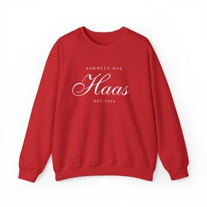 Haas Sweatshirt Formula One Crewneck Haas Gift F1 Gift Racing Inspired Shirt Grand Prix Clothing Aesthetic Racing Shirt image 2