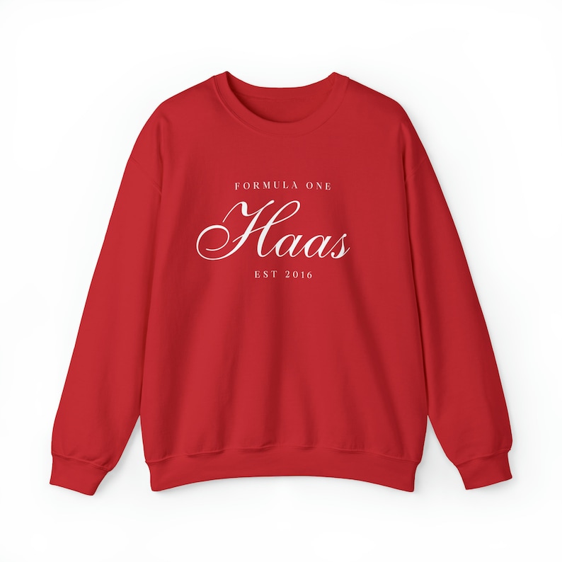 Haas Sweatshirt Formula One Crewneck Haas Gift F1 Gift Racing Inspired Shirt Grand Prix Clothing Aesthetic Racing Shirt image 2