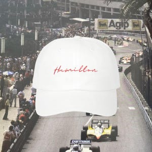 Casquette de baseball brodée Lewis Hamilton F1 Formule 1 Casquette papa classique Chapeau de course Chapeau de course F1 Idée cadeau