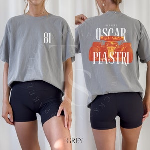 Comfort Color Oscar Piastri Tshirt Formula One Tee Oscar Piastri Gift F1 Gift Racing Inspired Shirt Aesthetic Racing Clothing