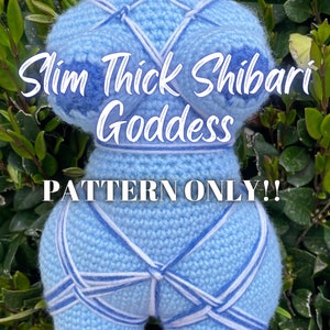 Slim-Thick Shibari Goddess Crochet Pattern DIGITAL DOWNLOAD image 1
