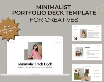 Minimalist Portfolio Deck Template for Creatives