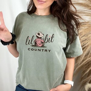 Little Bit Country T-Shirt, Cute Western Graphic Tee, Country Music Gifts, Comfort Colors Shirt