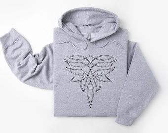 Sudadera con capucha con puntadas de bota vaquera, suéter con botas de vaquera estilo vintage, sudadera con capucha para montar a caballo, regalos para mamá, regalos para ella