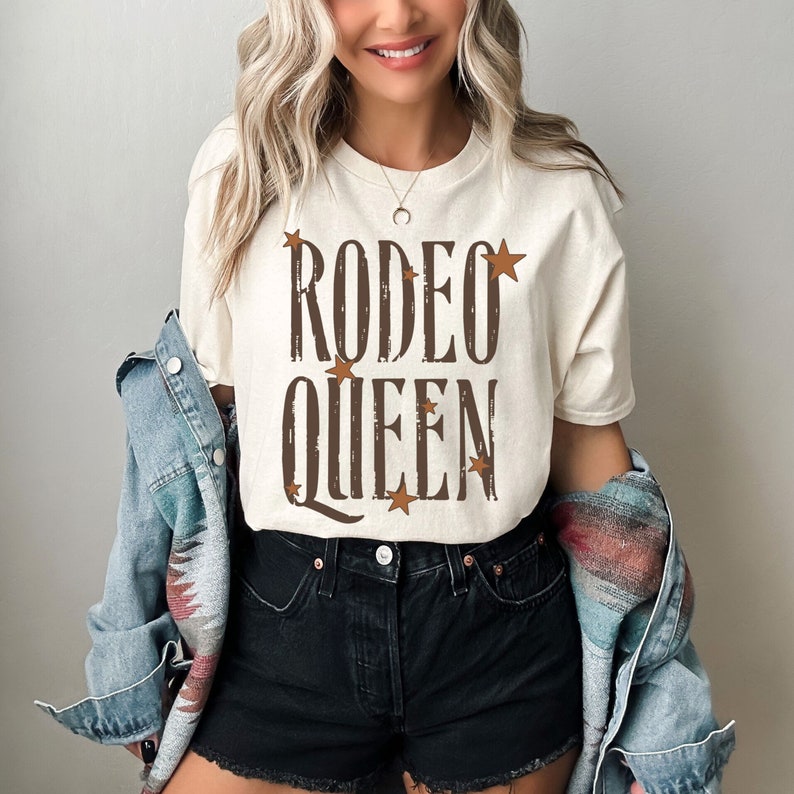 Rodeo Queen Western Country Graphic Tee Gifts for Cowgirls - Etsy