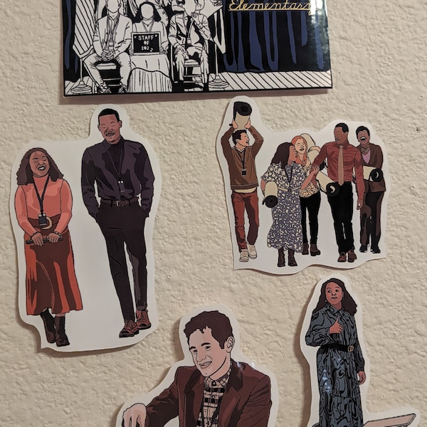 Abbott Elementary Stickers Etsy