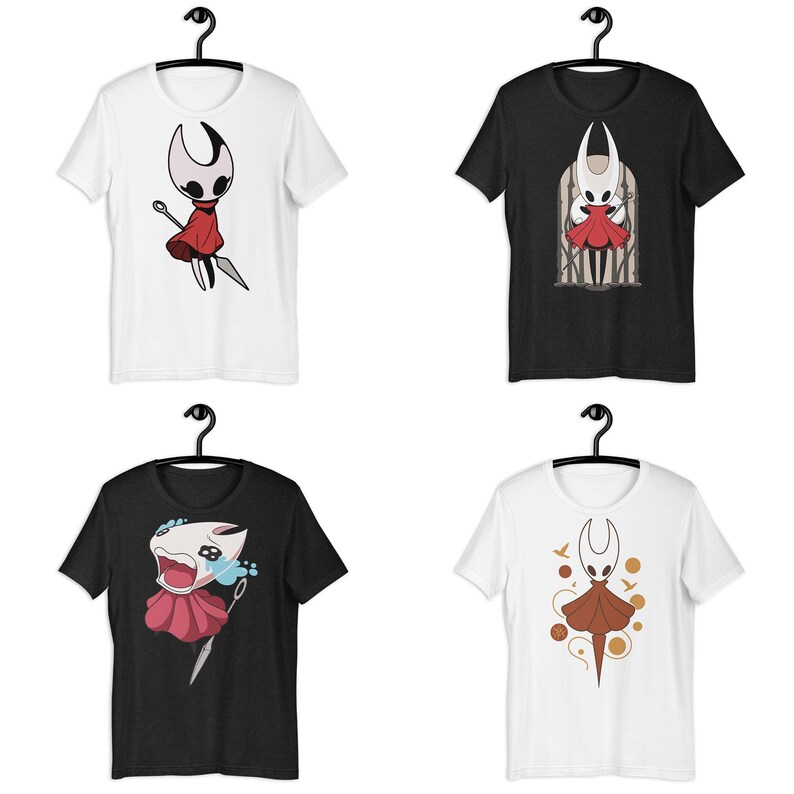 Silksong SVG Bundle, 15 Anime Shirt Designs, ai, png Files, Hollow Knight Inspired, T-Shirt Vector Bundle, DTF Print Files, Sublimation image 3