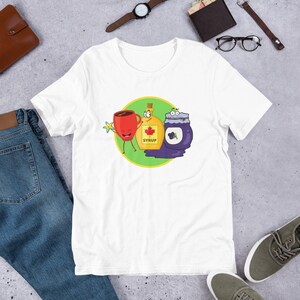 The Breakfast Club: Seestern, Kaffee, Ahornsirup und Marmelade Unisex T-Shirt