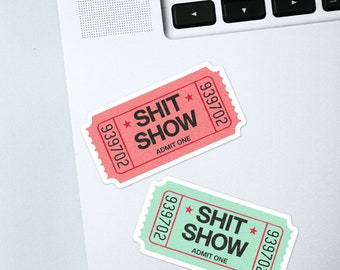 Shit Show Sticker - Decals for car, laptop, phone, console