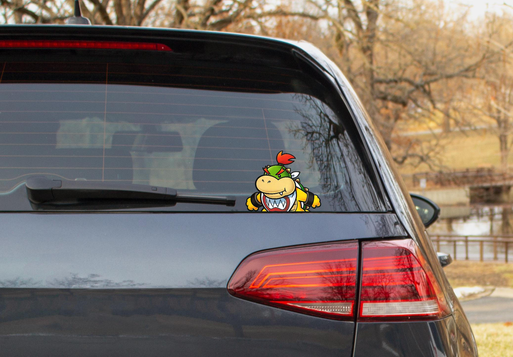 Bowser Jr Peeker Sticker - Decals for Car, Laptop, Phone, Console - Etsy