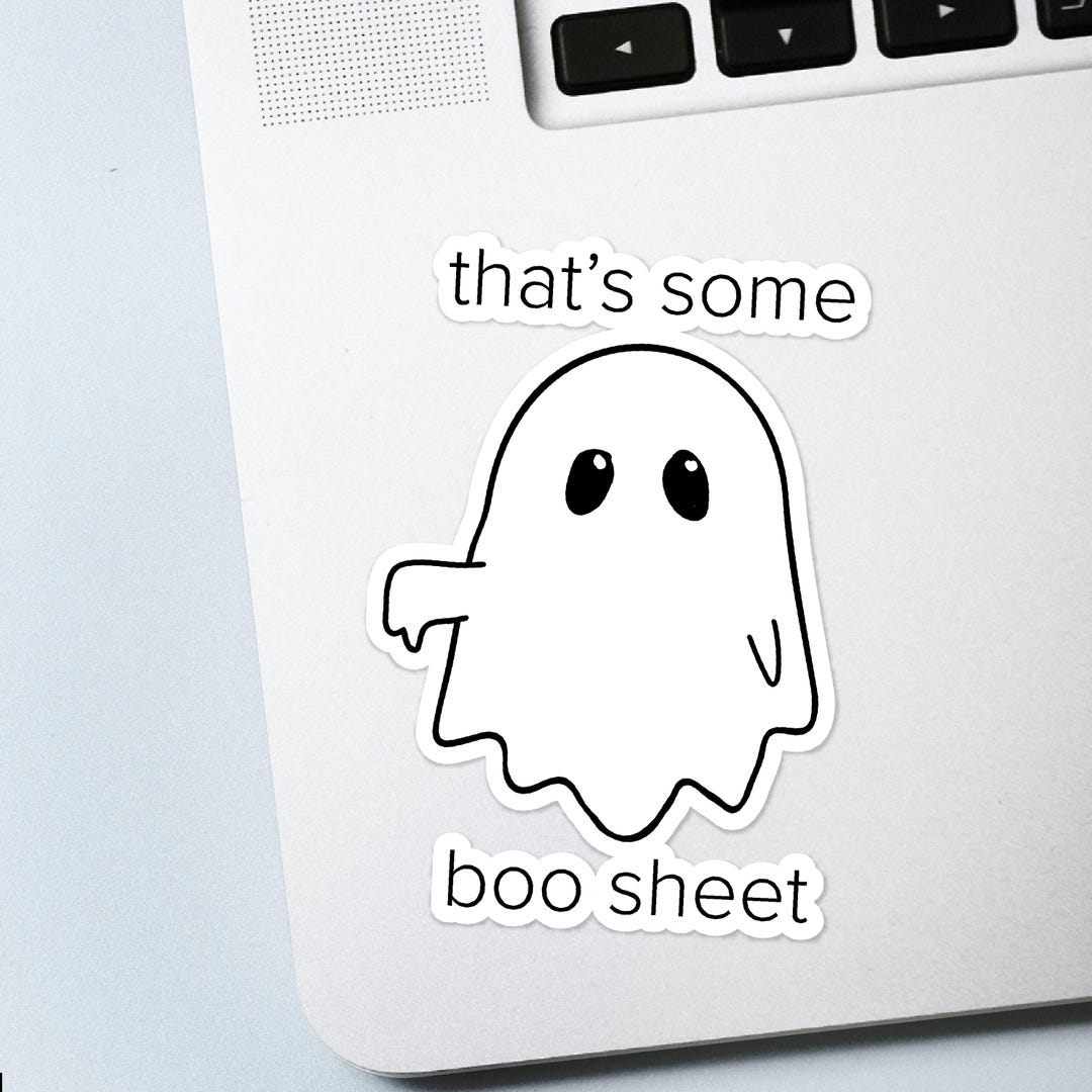 That's Some Boo Sheet Sticker - Funny Cute Halloween Stickers - Decals ...
