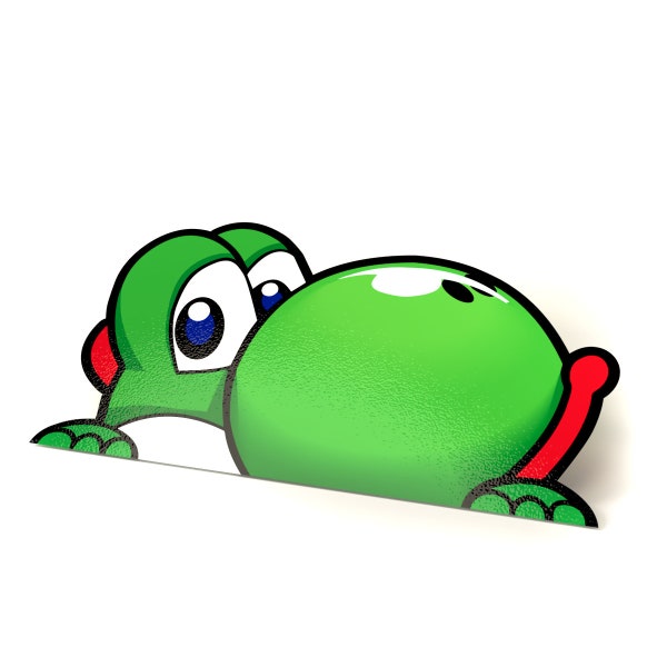 Yoshi Peeker Sticker - Aufkleber für Auto, Laptop, Telefon, Konsole