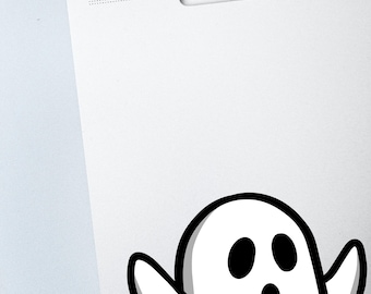 Ghost Peeker Sticker - Abziehbild für Auto, Laptop, Handy, Konsole
