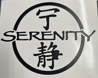 Pegatina de arte de nariz Serenity