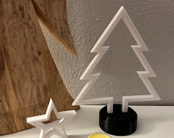 Weihnachtsbaum mit Stern | Christmas | Weihnachtsdekoration | Weihnachten | Tischdekoration