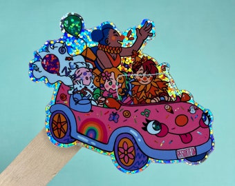 Autosticker seizoensclowns