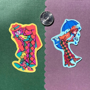 Paquete de pegatinas de Nick el payaso