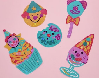 Clown Treats Sticker Pack