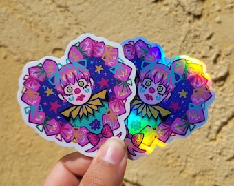 Sticker hart clown lint
