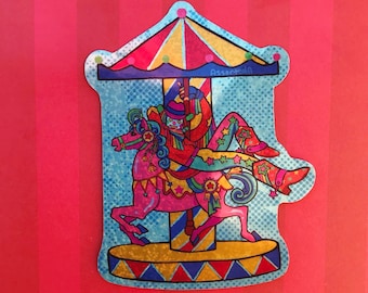 Rodeo Clown Sticker