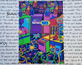 Rainbow Arcade Art Print