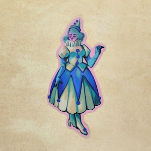 Vintage Clown Matte Sticker