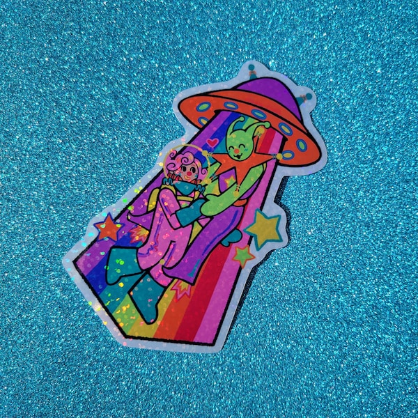 Cute Clowns from Outerspace Sticker