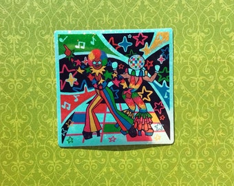 Sticker discoclowns