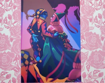 Ballroom Clowns Art Print