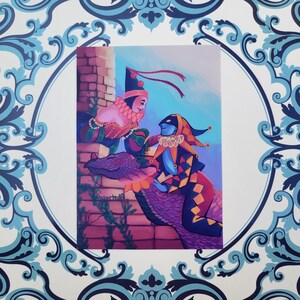 Fairytale Clowns Art Print