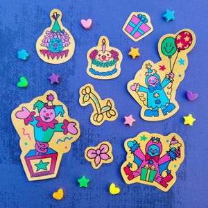 Party Clowns Sticker Pack