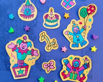 Party Clowns Sticker Pack