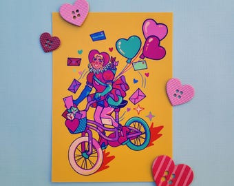 Letters from Clown Cupid Art Print