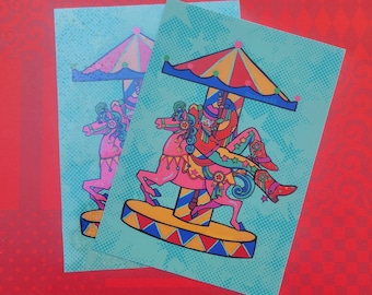 Rodeo Clown Art Print