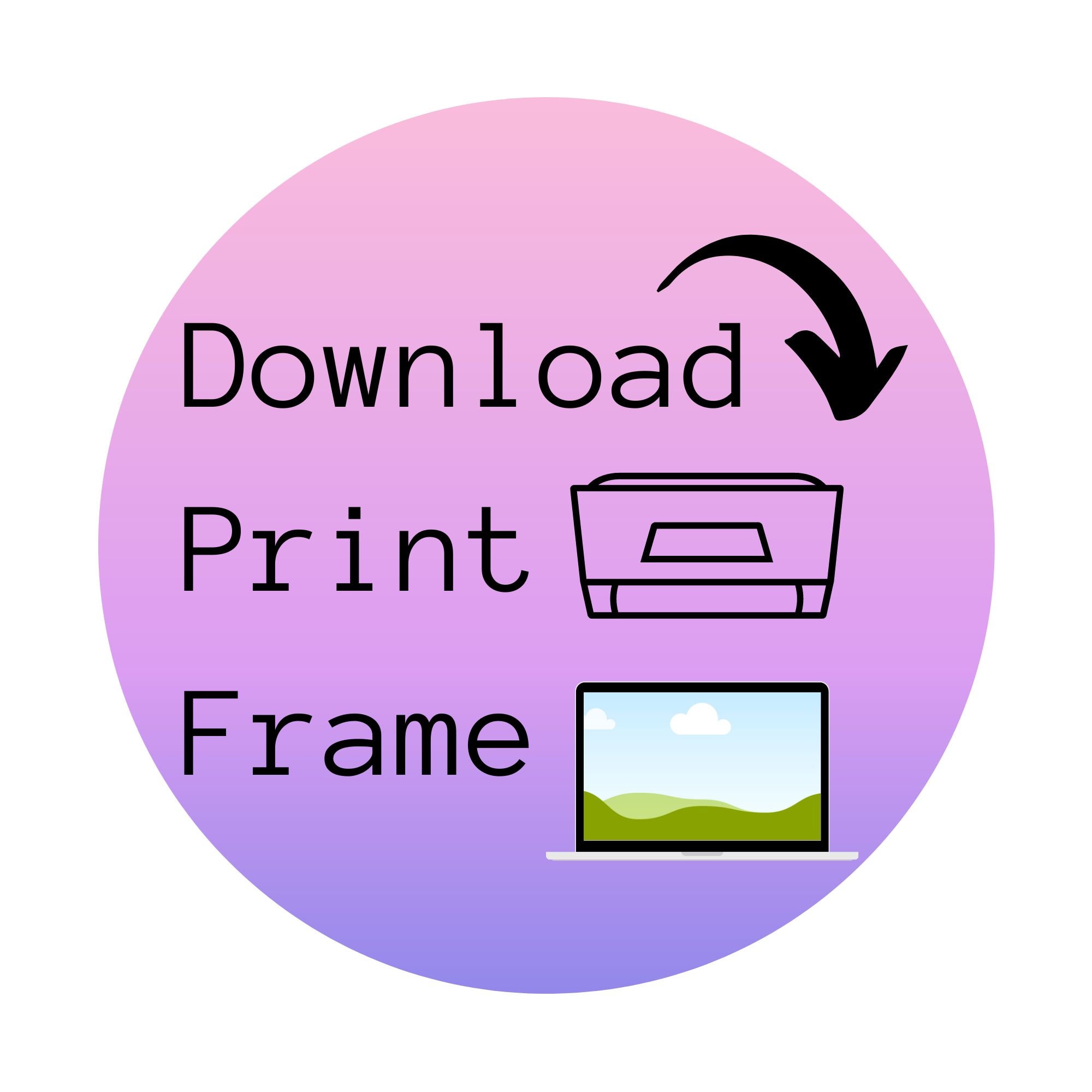 Mid Century Modern Contemporary Art Digital Printable Wall Art Etsy