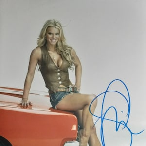Jessica Simpson 8x10 Signed Autographed Photo W/ 3rd Party Authentication - Dukes Of Hazzard