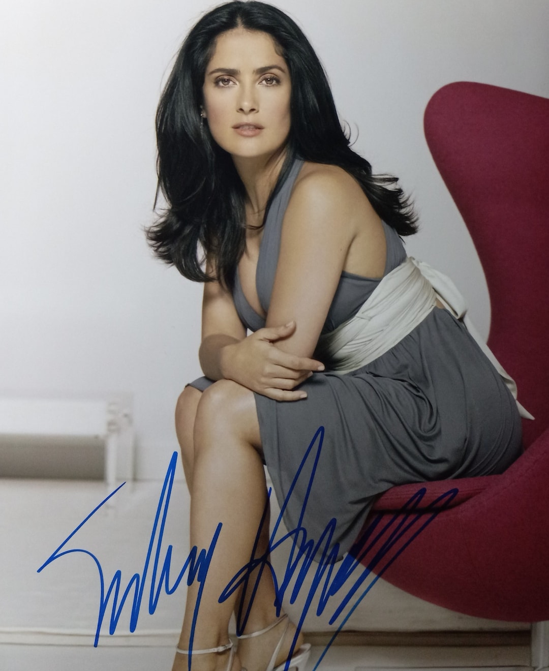 Salma Hayek Autographed 8x10 Photo Reprint - From Dusk Till Dawn Movie Memorabilia